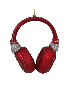 Gisela Graham Glass Headphones Tree Decoration